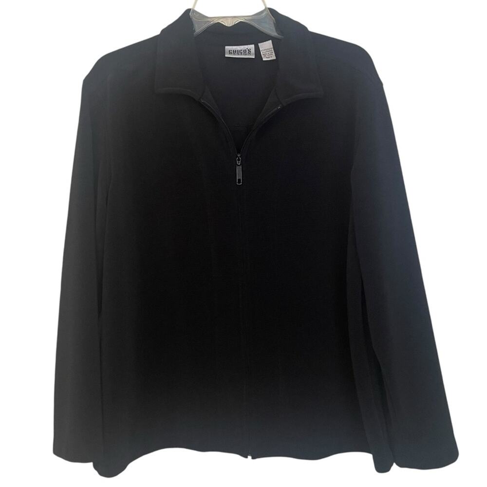 Chico’s‎ Black Full Zip Jacket Medium